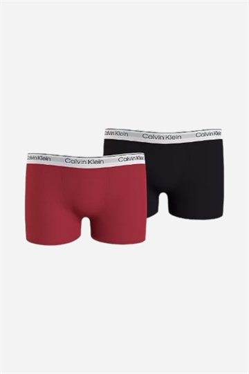 Calvin Klein Trunk Boxer - Medeltida Röd / Svart